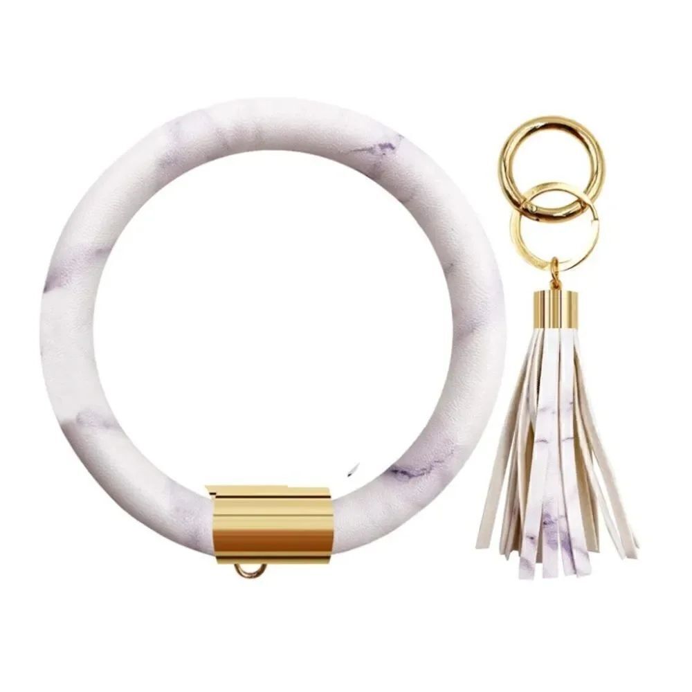 Marble key ring bracelet 